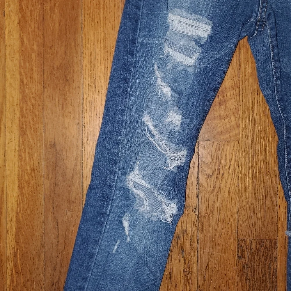 Flying Monkey Blue Skinny Jeans Distressed